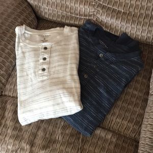 Bundle of 2 Sonoma Long Sleeve Striped Shirts